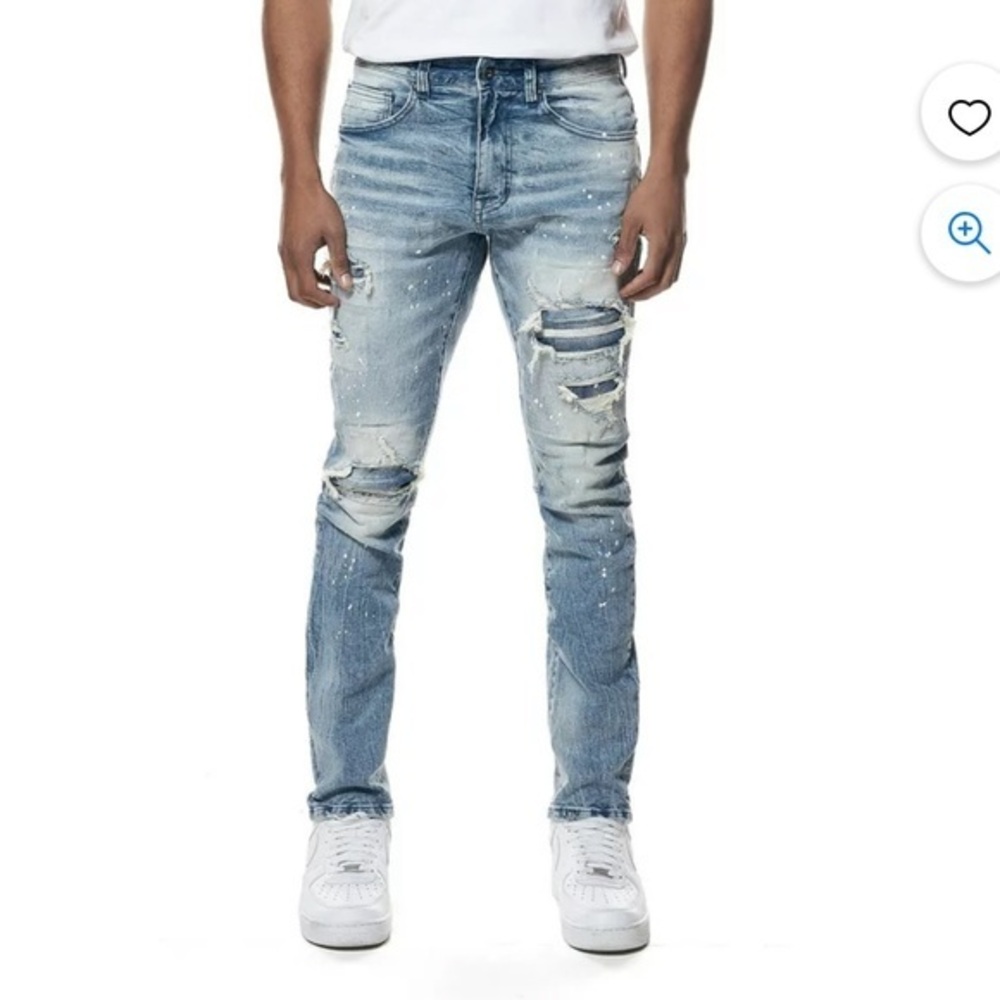 Smoke Rise Mens Essential Slim Denim Jeans 30/32